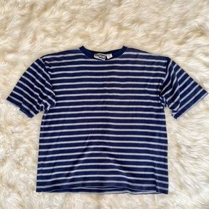 Vintage Aerowear by Aeropostale Short Sleeve Stripe Cotton Shirt M
